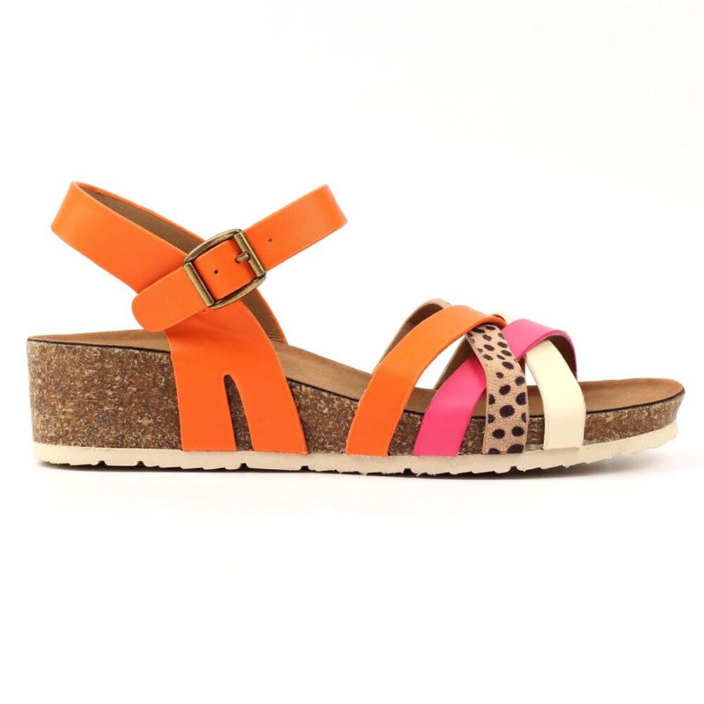 Lunar Womens/Ladies Selina Sandals / Orange